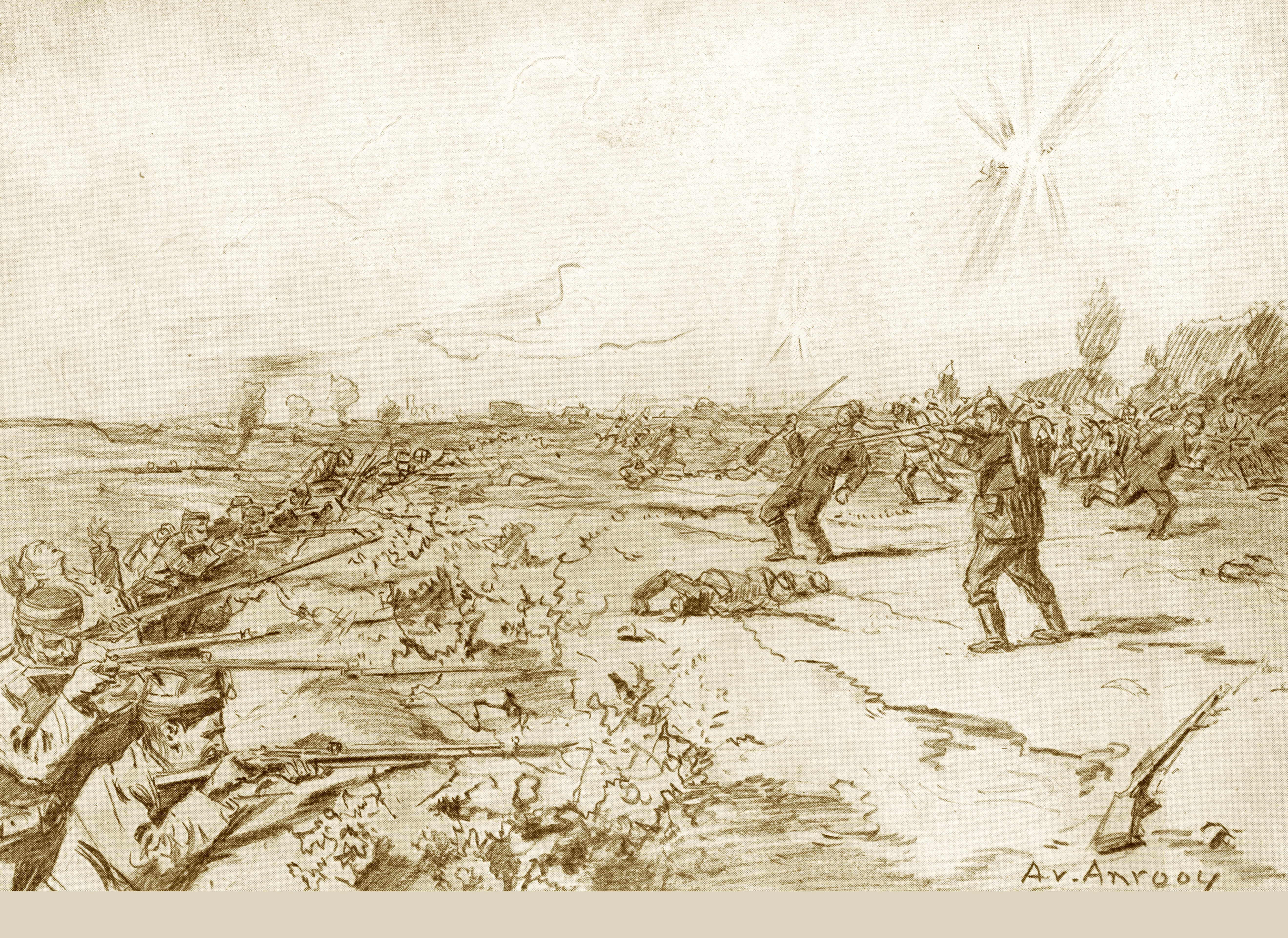 Massagraf gesneuvelde soldaten Fort van Walem 1914-1918